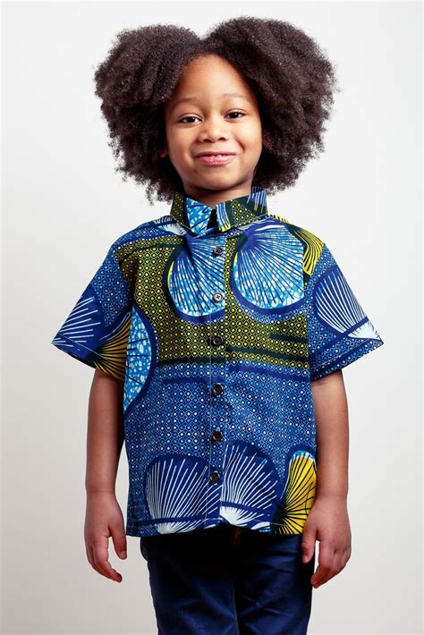Boys African Print Shirt By Amédées Handmade Fun Clothing And