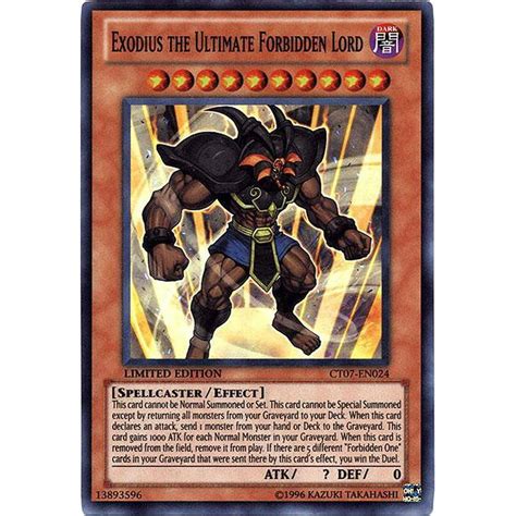 Yugioh 2010 Collector Tin Exodius The Ultimate Forbidden Lord Ct07
