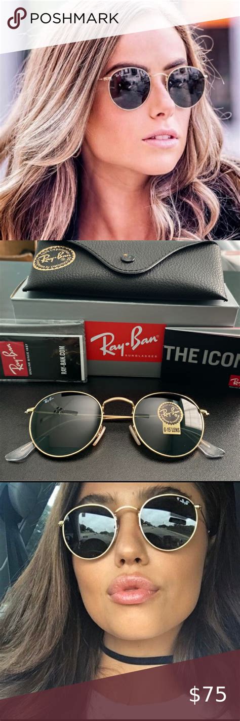 Ray Ban Round Metal Gold Frame Rb3447 New Fashion Sunglasses Accessories Ray Ban Sunglasses