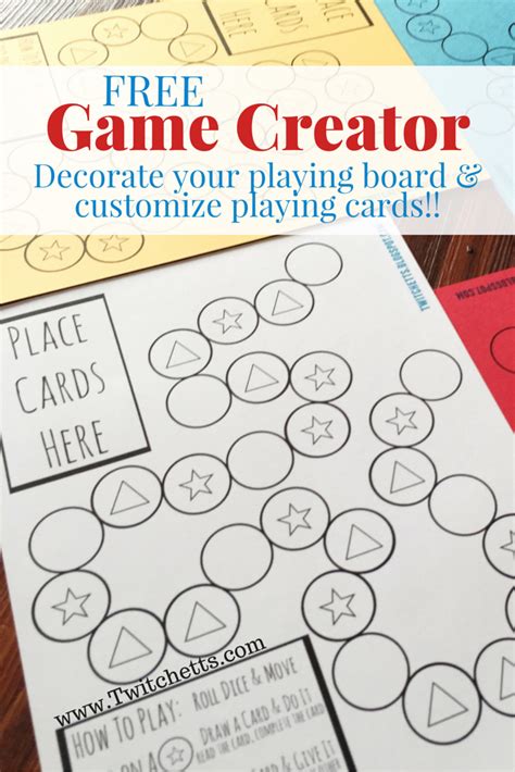 Homemade Board Game Creator A Free Printable Homemade Board Games