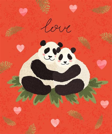 Premium Vector Vector Colorful Valentines Day Greeting Card With Cute