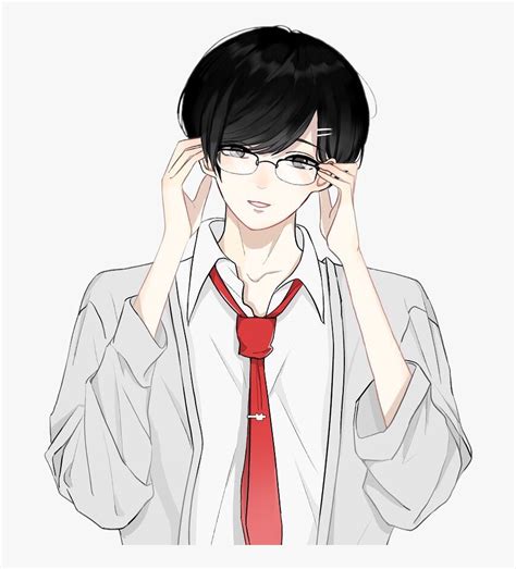 Anime Art Boy Glasses Cute Cute Anime Boy With Glasses Hd Png