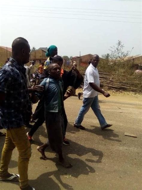 man beaten mercilessly by angry youths in abia community after he was allegedly caught selling a