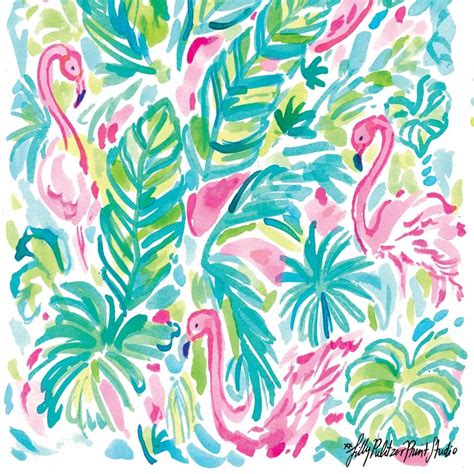 Lilly Pulitzer Flamingo Wallpaper