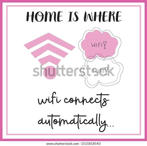 Home Where Wifi Connects Automatically On Stock Vector Royalty Free