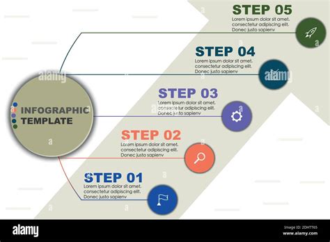 Vector Wizard Infographic Template With 5 Steps Of Business Planning