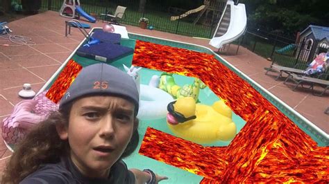 The Pool Is Lava Challenge Youtube