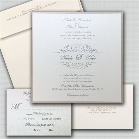 Mira Monogram Wedding Invitations | Monogram wedding invitations, Invitations, Wedding invitations