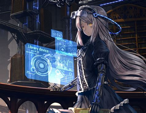 3840x2160px Free Download Hd Wallpaper Anime Girl Cyborg Black