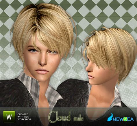 The Sims Resource Newsea Sims2 Hair Yu057m Cloud