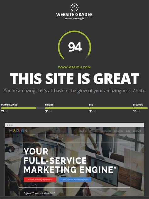 Does Your Website Pass The Performance Test Marion Marketing