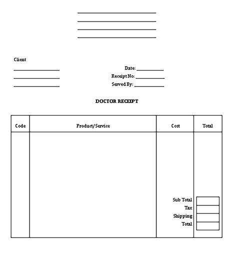 Anaprox ds, naprelan, and naprosyn. Printable Doctor Receipt Template in 2020 | Receipt ...