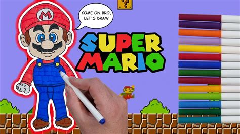 Easy Super Mario Drawing Learn How To Draw Super Mario Easy Step By Step Drawing Of Super