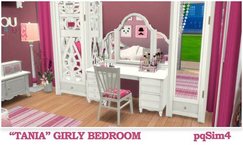 Tania Girly Bedroom Sims 4 Custom Content