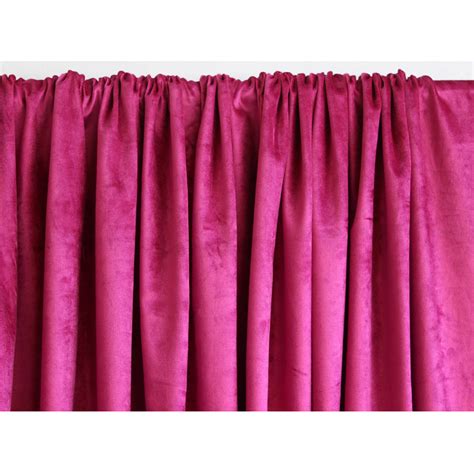 Hot Pink Fuchsia Velvet Curtain 52x84 Rod Pocket Etsy