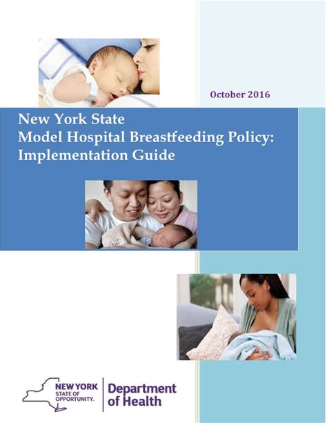 New York State Model Hospital Breastfeeding Policy Implementation Guide Docslib