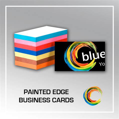 Painted Edgebusiness Cards Blueinkprint