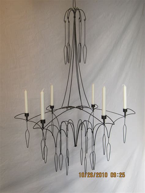 Wire Candle Chandeliers