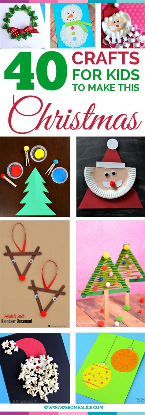 Top 40 Easy And Fun Christmas Crafts For Kids To Make Awesome Alice
