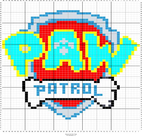 Pixel Art Pat Patrouille Facile Pixel Art Pat Patrouille