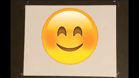 How To Draw A Smiling Face Emoji In 1 Minute Youtube