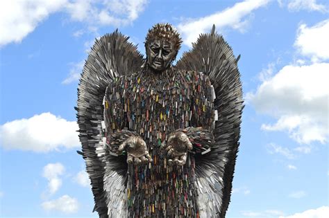 Knife Amnesty Launched On Merseyside As Knife Angel Comes To Birkenhead