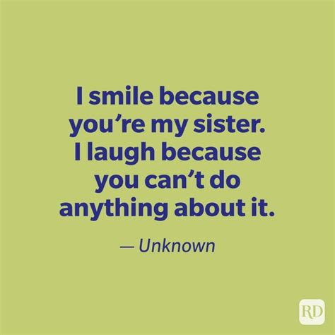 50 sister quotes that perfectly sum up your relationship reader s digest funny little sister