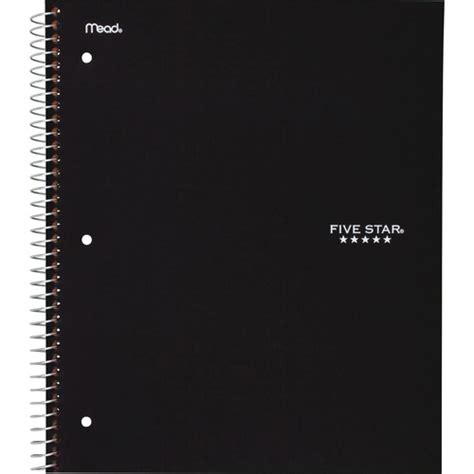 Mead Five Star Subject Spiral Notebook 1 Subjects 100 Sheets