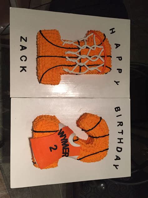 Number Twelve Basketball Birthday Cake Basketball Birthday Cake Basketball Theme Party