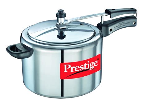Prestige Nakshatra Pressure Cooker 10 Liters Silver Pressure