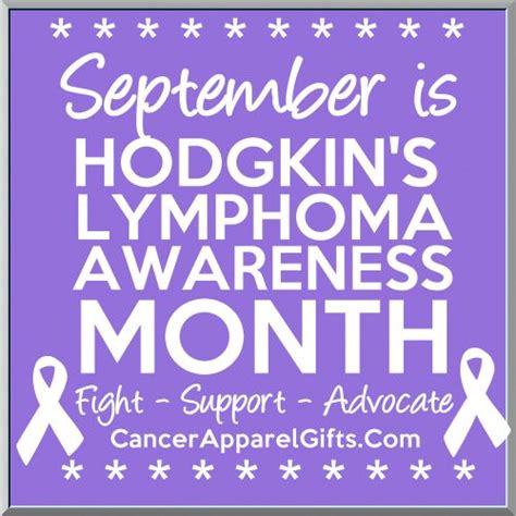 September Is Hodgkins Lymphoma Awareness Month