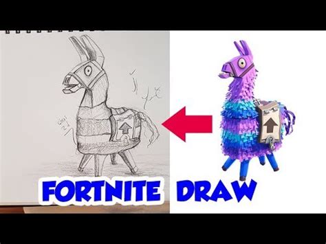 Today, we're learning how to draw fornite llama unicorn pegasus pinata thingy! FORTNITE Llama DRAWING - Speedpaint - karakalem - YouTube