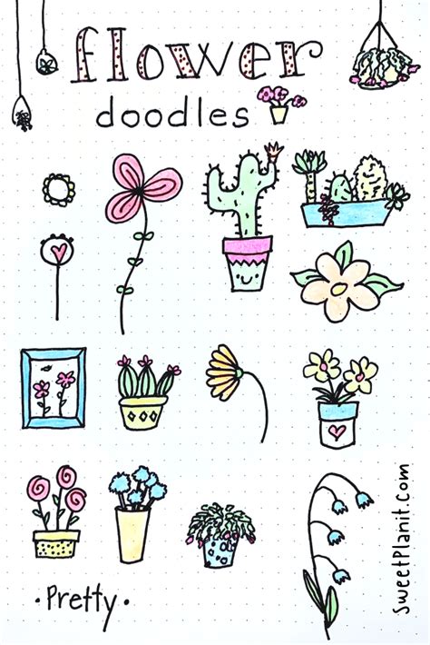 How To Draw Flower Doodles — Sweet Planit
