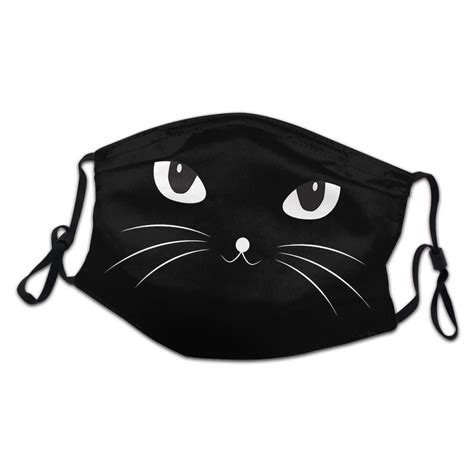Dust Resistance With Filter A057 Ownprinter Cat Face Mask Face