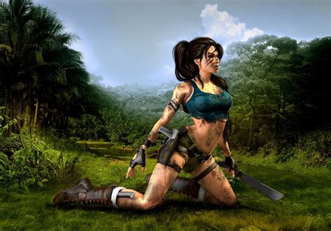 Wallpaper Video Games Artwork Jungle Lara Croft Tomb Raider