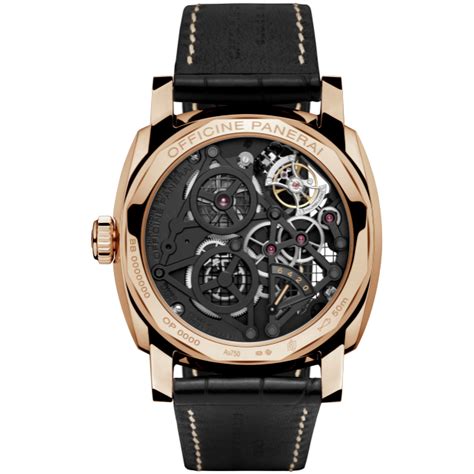 Panerai Lo Scienziato Radiomir 1940 Tourbillon Gmt Oro Rosso 48mm