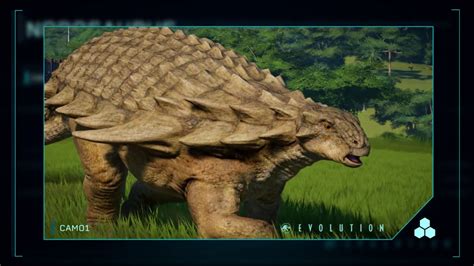 Jurassic World Evolution Species Profile Nodosaurus Youtube