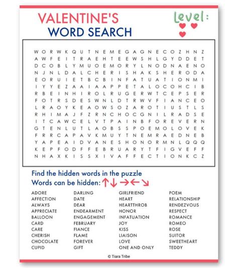 Print these word searches for yourself or for use by your organization. Free Valentine's Day Word Searches | Easy -> Difficult