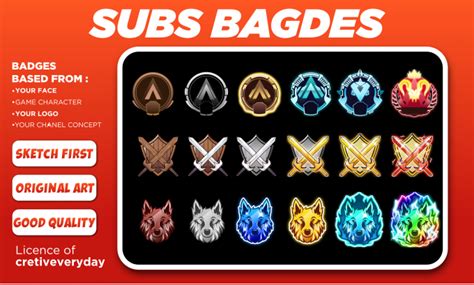 Create Awesome Custom Twitch Sub Badges By Creativeveryday Fiverr