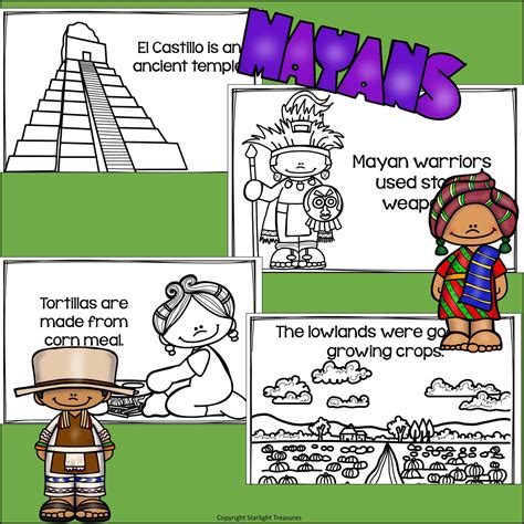 Mayan Mini Book For Early Readers Starlight Treasures Llc