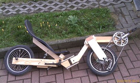 Karting Python Wood Bike Traction Avant Recumbent Bicycle