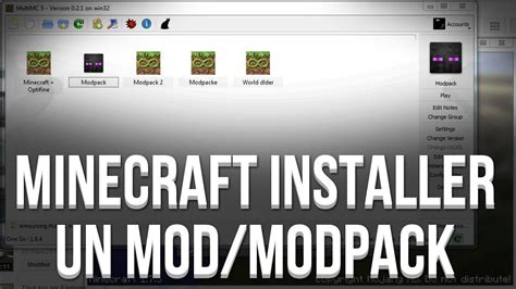 Installer Un Modmodpack Avec Multimc Minecraft Youtube