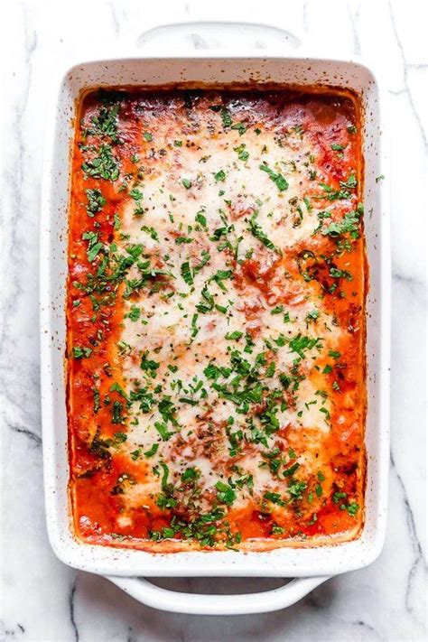 Eggplant Parmesan Recipe Skinnytaste Worldrecipes