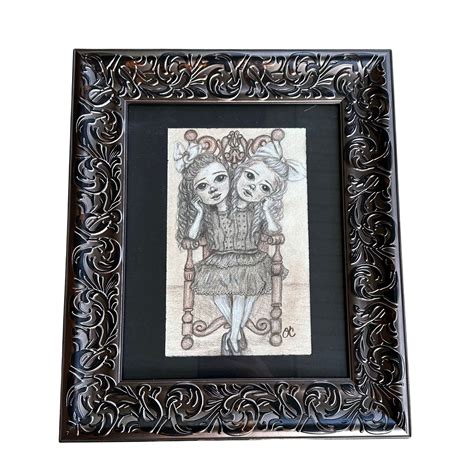 Victorian Conjoined Circus Twins Original Big Eyed Girls Etsy