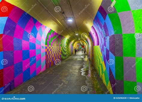 Mural Paintings At Wall Of Metro Station Editorial Image Image Of