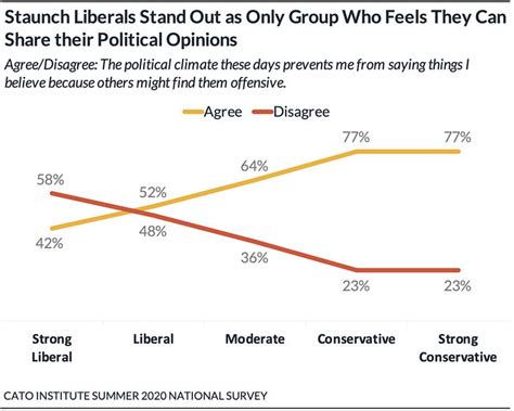 About four in 10 democrats say that cancel culture is a small problem, while 15 percent believe it's not a problem at all. 62% of Americans Afraid to Share Political Views