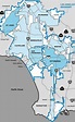 Coordenadas: Quantas cidades cabem dentro de Los Angeles?