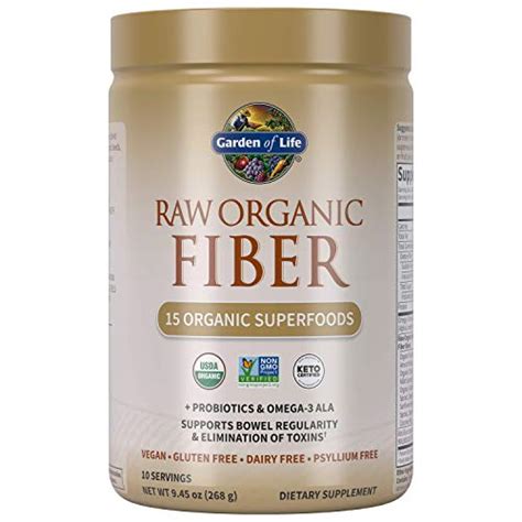Garden Of Life Fiber Supplement Raw Organic Fiber Powder 10 Servings