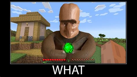 Minecraft Wait What Meme Part Realistic Minecraft Villager Minecraft Videos