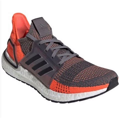 Tênis Adidas Ultra Boost 19 Laranja Com Cinza Tênis Masculino Adidas